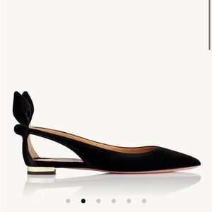 Aquazzura Bow Tie Ballet | US 8 / 38 | Black